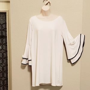 White Bell-Sleeve Tunic